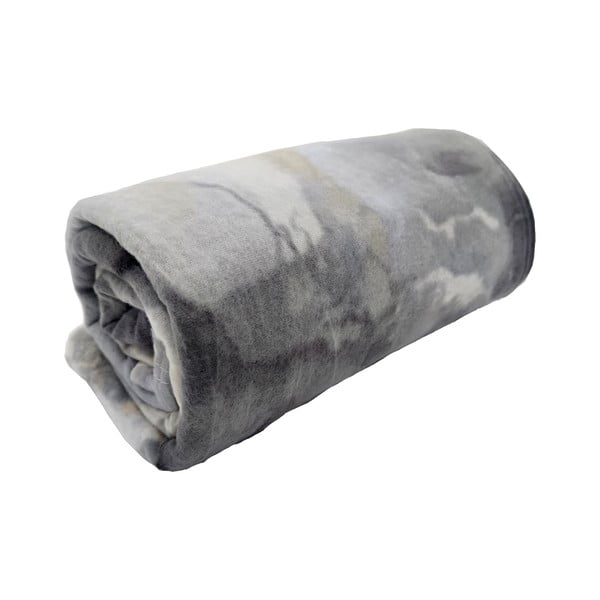 Pătură gri din polar/fleece 150x200 cm Marble – JAHU collections