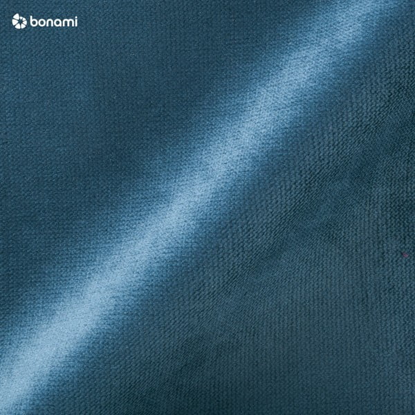 Fotoliu Max Winzer Brandford Suede albastru petrol, cu picioare maro-image-3