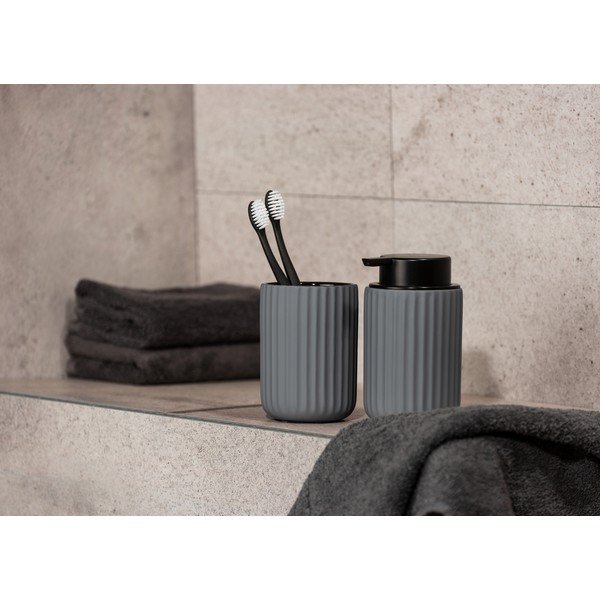 Dozator de săpun din ceramică Wenko Belluno, gri-image-2