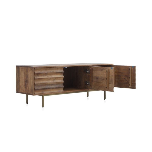 Comodă TV din lemn de mango 140x51 cm Ripple – Geese-image-1