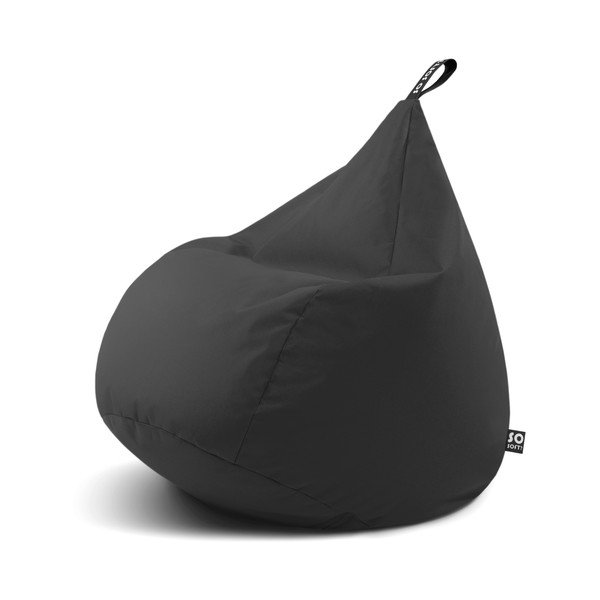 Fotoliu puf pentru copii gri Drop M – So Soft?