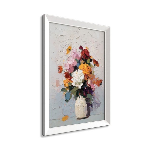Tablou cu ramă imprimat 56x75 cm White Vase – Styler-image-4