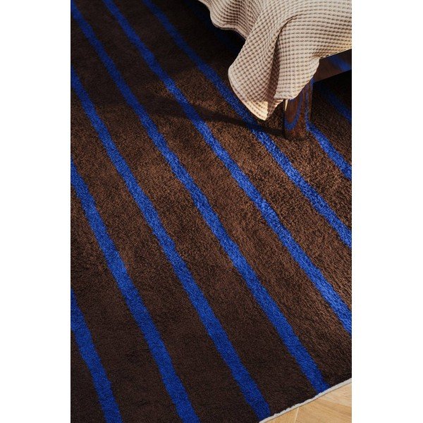 Covor albastru/maro din bumbac 200x300 cm Mika – Jotex-image-1