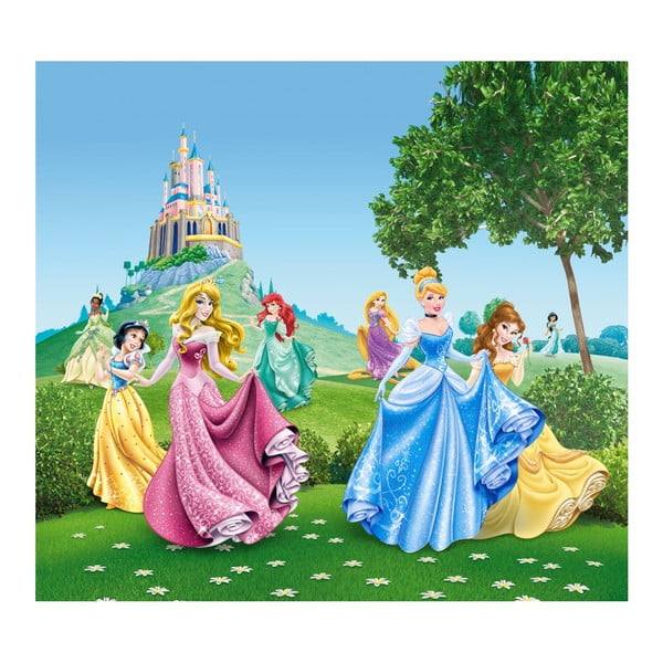 Draperie cu imagine în imprimeu AG Design Disney Princezny, 160 x 180 cm