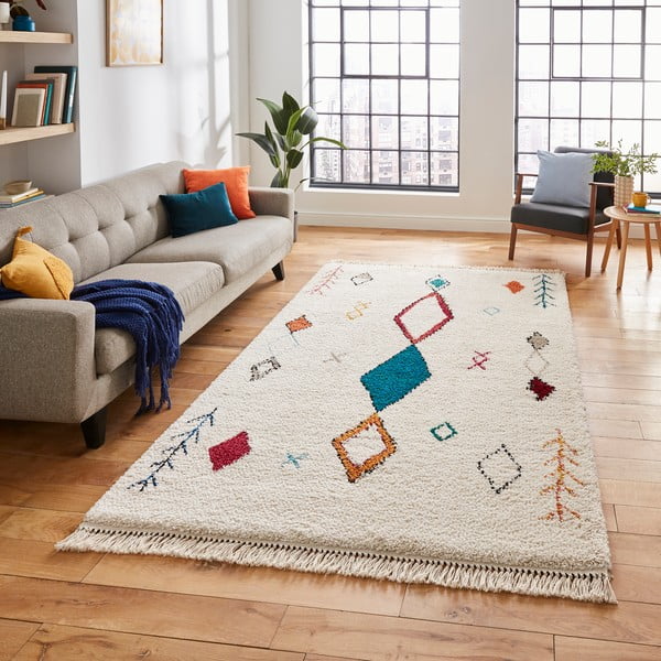 Covor bej 170x120 cm Boho - Think Rugs-image-1