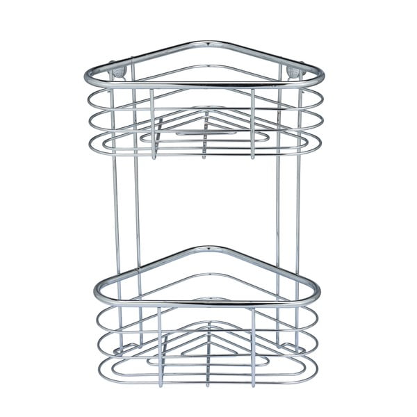 Raft de duș de colț Wenko Trestina, 25 x 35 cm, argintiu-image-2