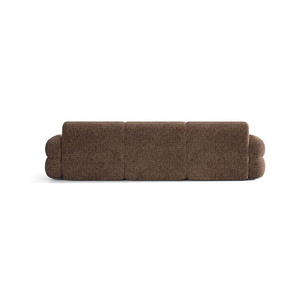 Canapea maro cu tapițerie din chenille 305 cm Neo – Micadoni -image-2