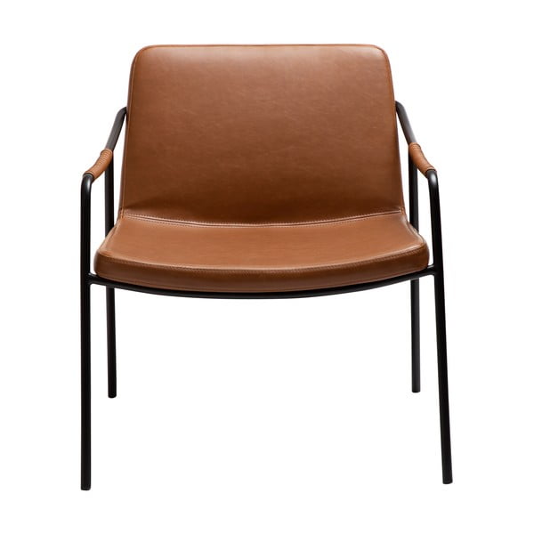 Fotoliu maro cu tapițerie din imitație de piele Boto – DAN-FORM Denmark-image-2