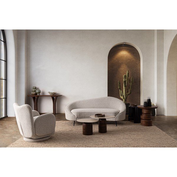 Fotoliu gri deschis pivotant Harper – Bizzotto-image-1