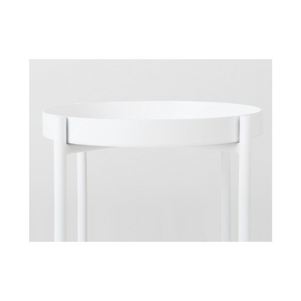 Masă auxiliară Custom Form Hanna, ⌀ 40 cm, alb-image-4
