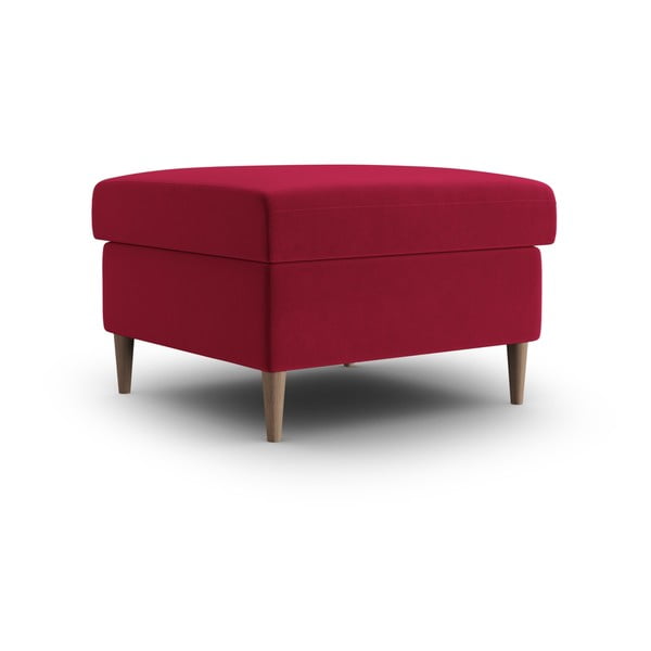 Taburet roșu cu tapițerie din catifea Kyoto – Cosmopolitan Design-image-1