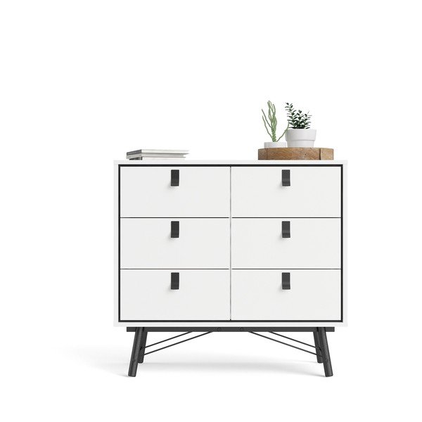 Comodă Tvilum Ry, 102x95 cm, alb-image-4