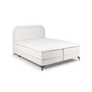 Pat boxspring 180x200 cm bej cu spațiu de depozitare Eclipse – Cosmopolitan Design