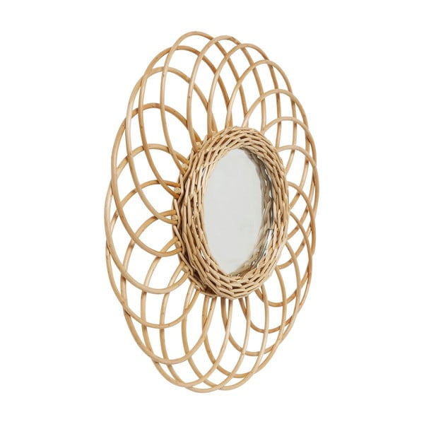 Oglindă cu ramă din ratan Kare Design Swing, Ø 34 cm-image-2