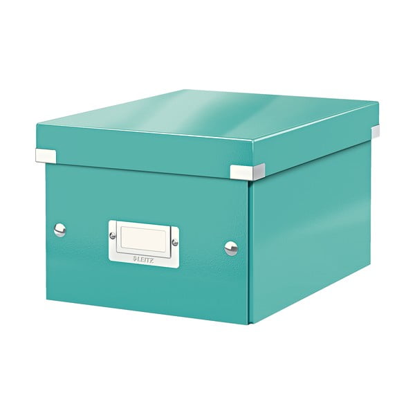 Cutie de depozitare verde/turcoaz din carton cu capac 22x28x16 cm Click&Store – Leitz