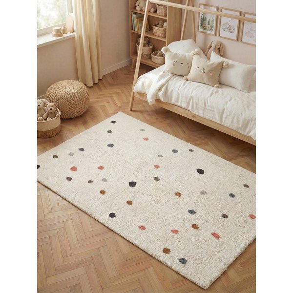 Covor pentru copii crem lavabil/țesut manual din bumbac 140x200 cm Snuggle Pippo – Hanse Home-image-1