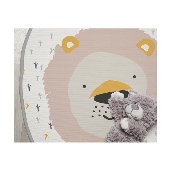 Covor pentru copii Little Nice Things Lion, ⌀ 120 cm-image-1