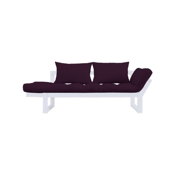 Canapea extensibilă Karup Edge White/Purple Plum-image-2