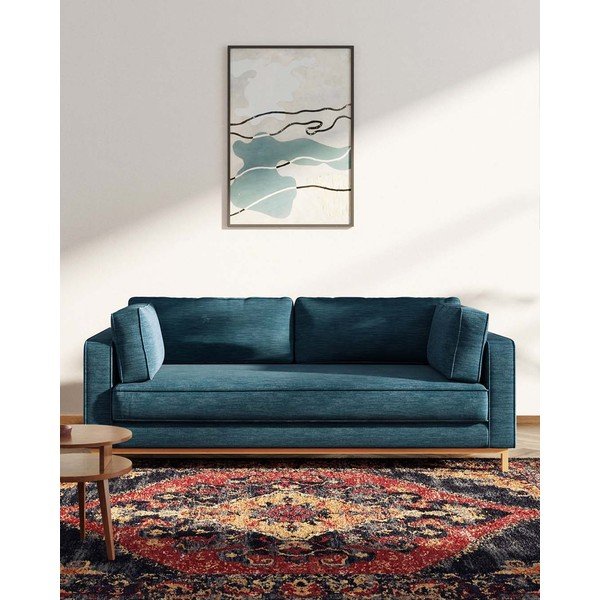 Canapea albastru-închis 222 cm Celerio – Ame Yens-image-3