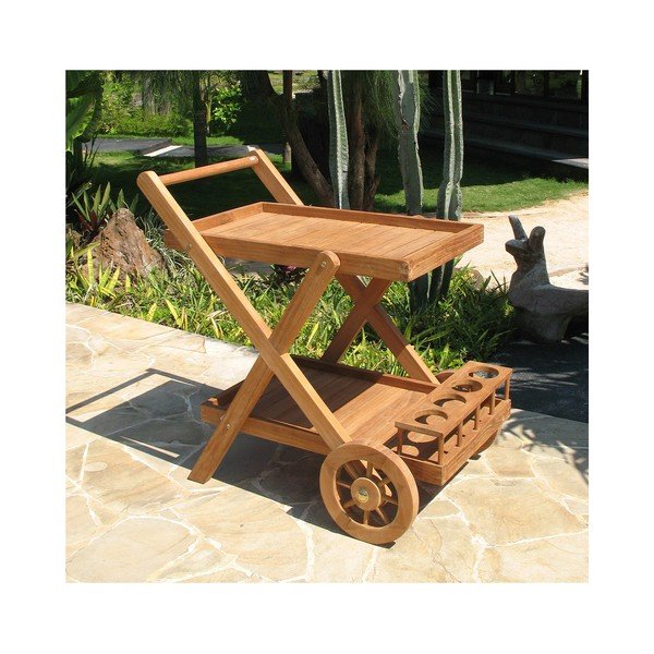 Masă pentru servit din lemn de tec Santiago Pons Troll-image-2