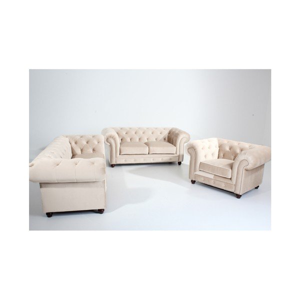 Fotoliu Max Winzer Orleans Velvet, crem-image-1