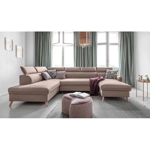 Colțar bej extensibil (cu colț pe partea stângă ) Sweet Harmony – Miuform-image-1