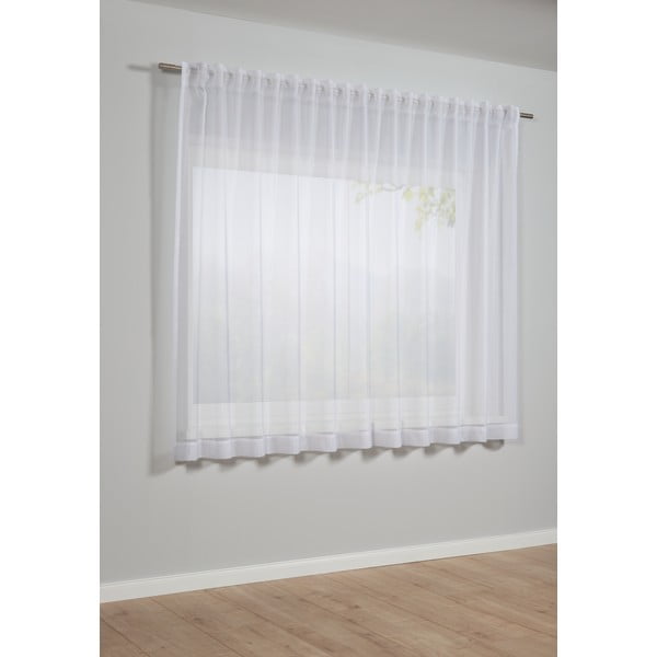 Perdea albă 175x140 cm Voile Uni - Gardinia-image-1