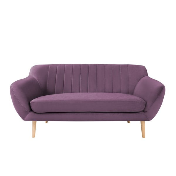 Canapea cu tapițerie din catifea Mazzini Sofas Sardaigne, 158 cm, violet
