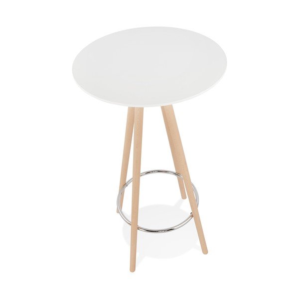 Masă de bar Kokoon Deboo, înălțime 110 cm, alb-image-2