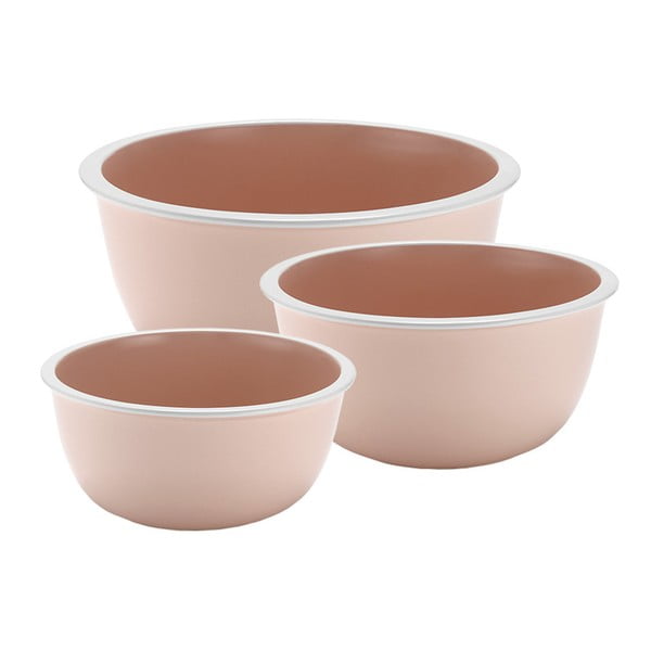 Set 3 vase ceramică Ladelle Logan, roz