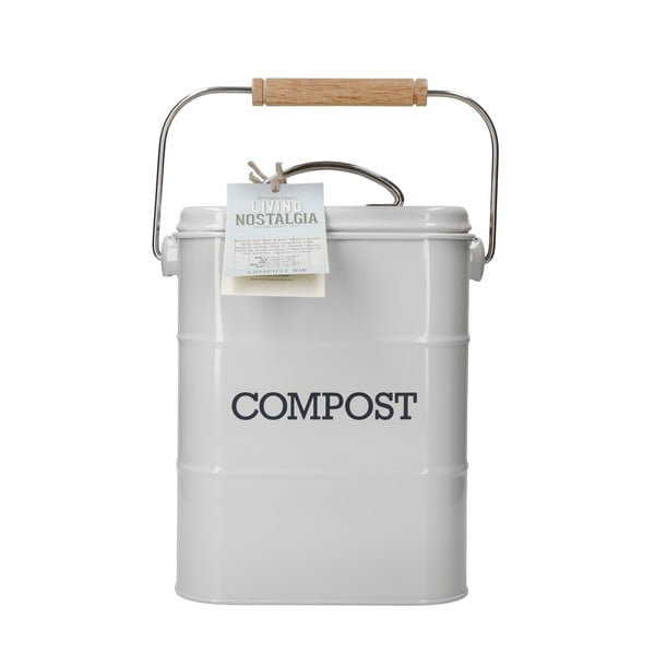 Recipient pentru deșeuri compostabile Kitchen Craft Living Nostalgia, gri, 3 l-image-3