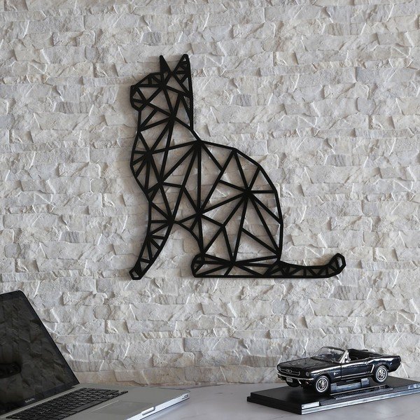 Decorațiune de perete Black Cat, 39 x 65 cm, negru-image-3