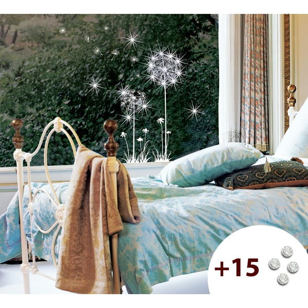 Set autocolante și 15 cristale Swarovski Ambiance Dandelion Flowers-image-2