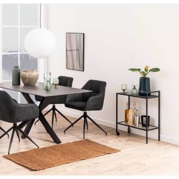 Măsuță auxiliară Actona Seaford, negru-image-1