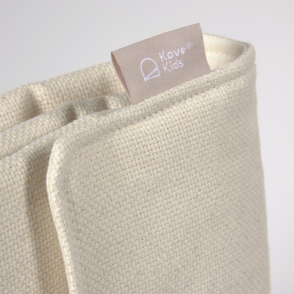 Saltea din bumbac organic pentru schimbat scutece Kave Home Jeila, alb-image-3
