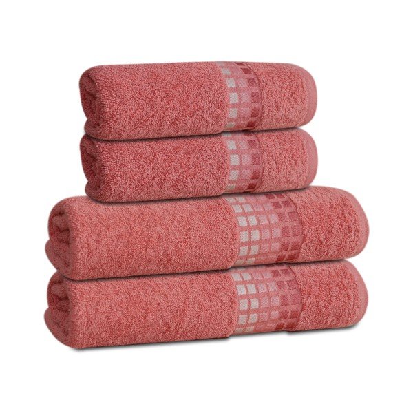 Prosop roz din bumbac 70x140 cm Darwin – My House-image-2