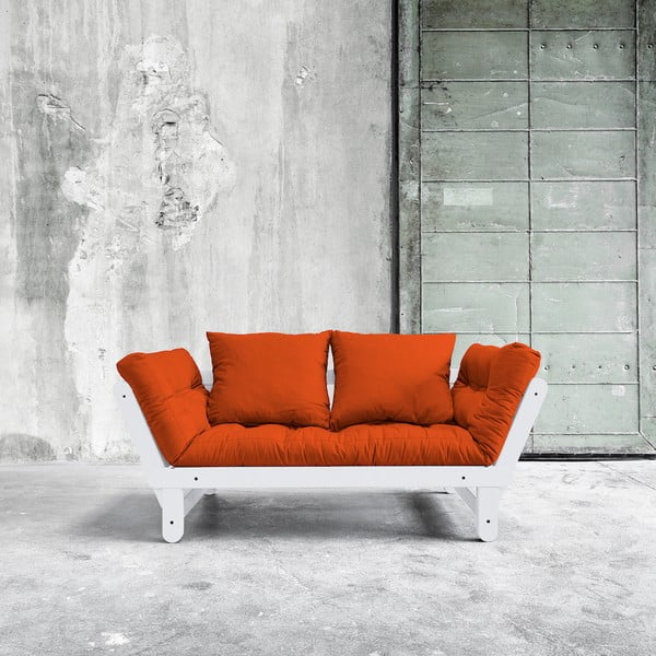 Canapea extensibilă Karup Beat White/Orange-image-1