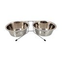 Set boluri cu suport pentru câini din oțel inoxidabil ø 21 cm  Dog Fantasy – Plaček Pet Products