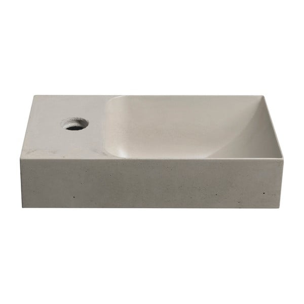 Chiuvetă mică pentru WC gri deschis din beton 31x17 cm Piccolino – Sapho-image-2