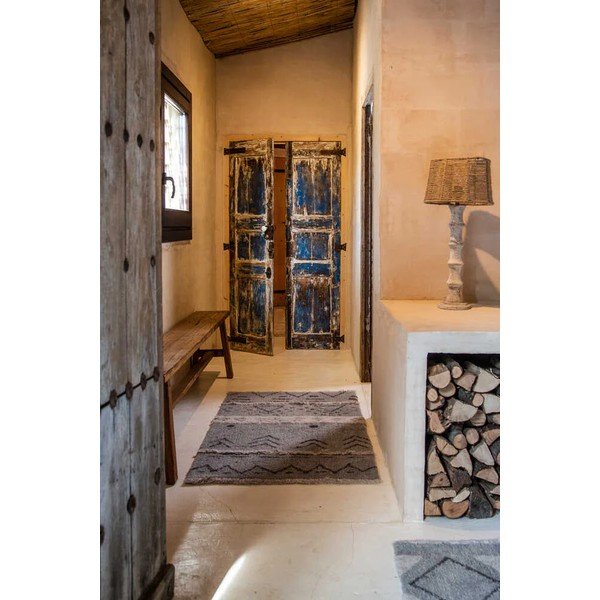 Covor gri lavabil/țesut manual din lână 140x200 cm Lakota Night – Lorena Canals-image-4