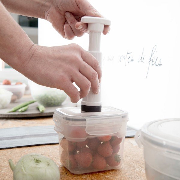 Set 4 recipiente pentru stocare alimente și pompă de vacuum Compactor Food Saver-image-1