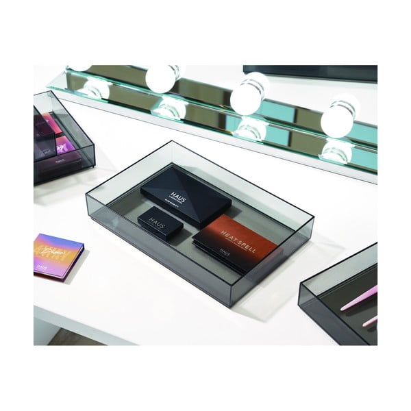 Organizator de baie negru mat pentru cosmetice din plastic reciclat – iDesign-image-2