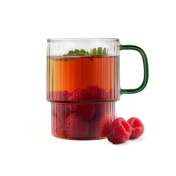 Căni verzi 2 buc. pentru cappuccino din sticlă 350 ml Livio – Vialli Design-image-4