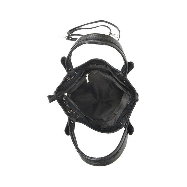 Poșetă din piele Luisa Vannini Tote, negru-image-1