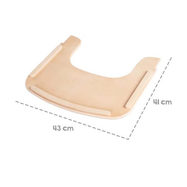 Tavă pentru scaun de copii în culoare naturală Sit Up Flex – Roba-image-3