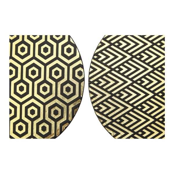 Suporturi pentru farfurii  din piele artificială și  carton  4 buc. ø 25 cm Geome – Premier Housewares-image-4