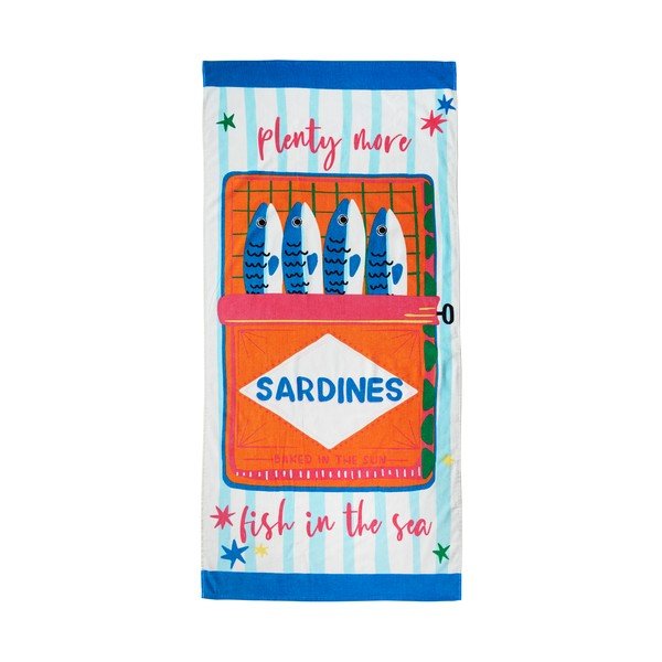 Prosop de plajă din bumbac 76x160 cm Sardines – Catherine Lansfield