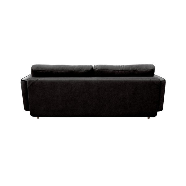 Canapea extensibilă cu 3 locuri Mazzini Sofas Ivy, negru-image-4