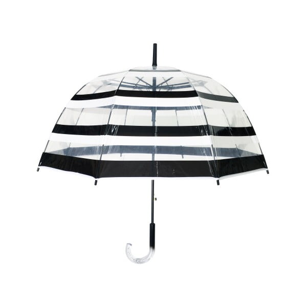 Umbrelă transparentă rezistentă la vânt Ambiance Birdcage Stripes, ⌀ 85 cm