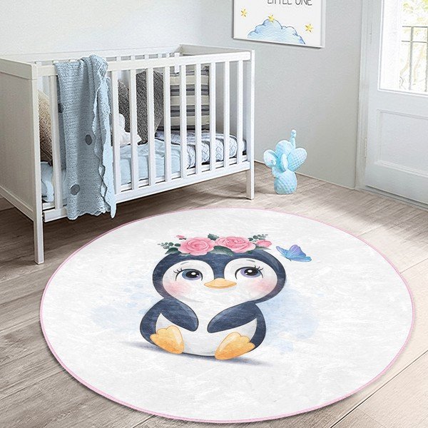 Covor pentru copii alb ø 100 cm Comfort – Mila Home-image-1